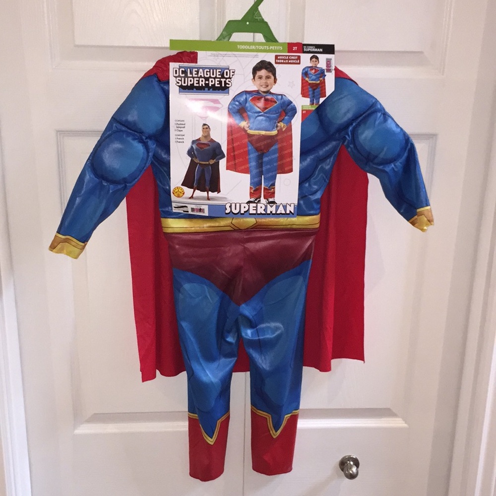Superman DC League Boys Halloween Superhero Costume Size 2T